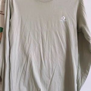 Converse Men's Soft Gray Long Sleeve Tee